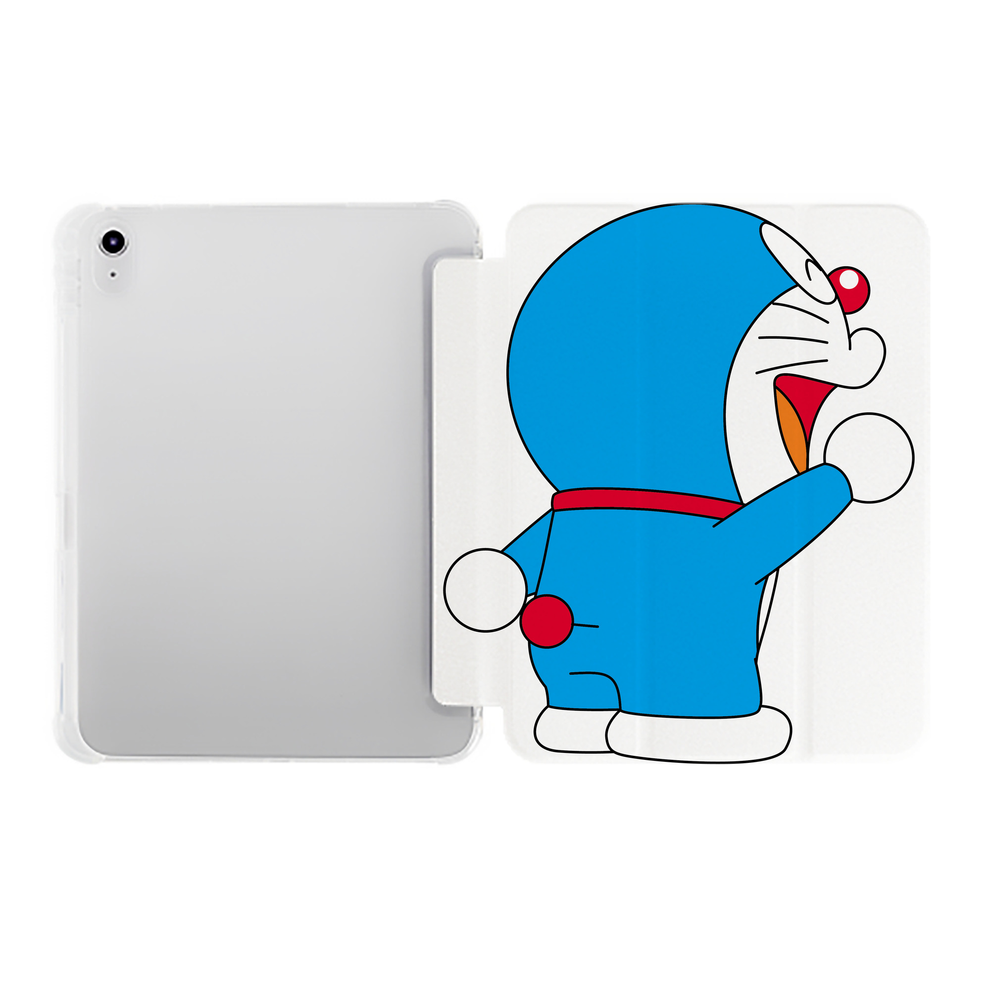 （画像用） ドラえもん Doraemon IPad ケース ペン収納付き 三つ折りスタンド PUレザー×シリコン 対応機種9.5/10.5/10.9インチ